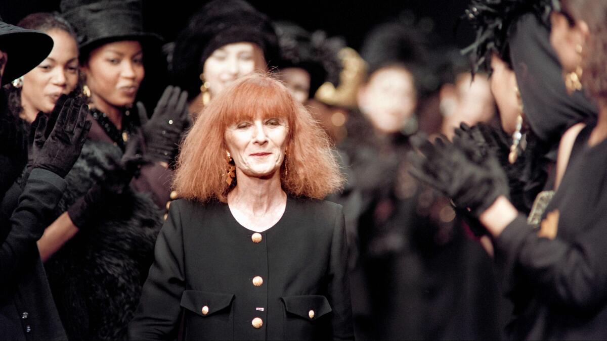 Sonia Rykiel, the French fashion designer called 'the queen of